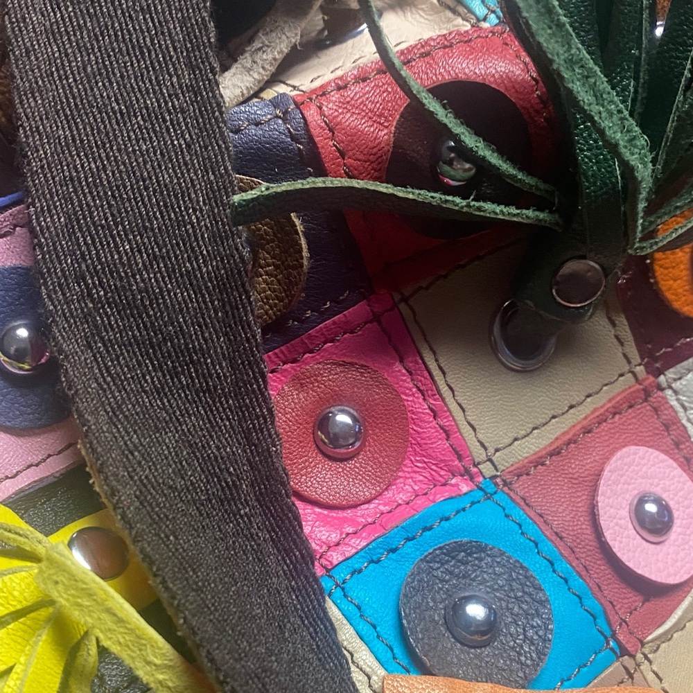 Genuine, leather Patchwork Tote Bag - image 10